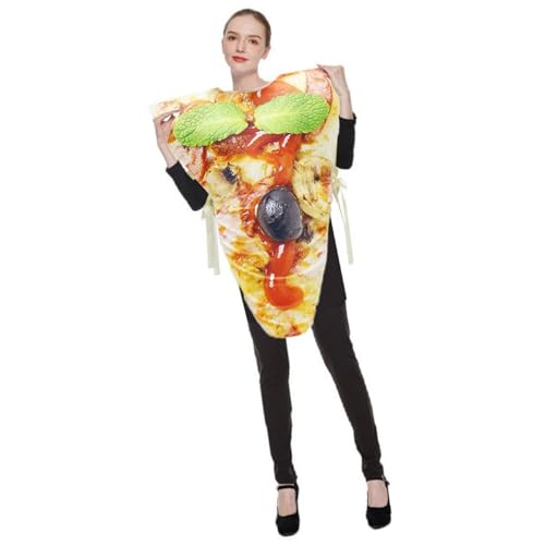 Dcaknri Lustiges Pizza-Hamburger-Kostüm, lustiges Kostüm für Cosplay-Partys, Urlaub, Themen-Event-Kostüm von Dcaknri