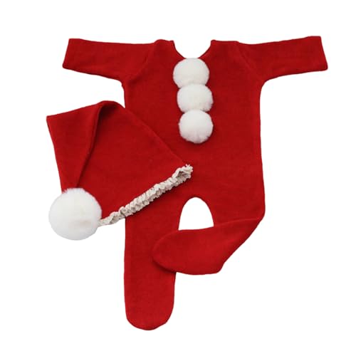 Dcaknri Neugeborene Fotografie Requisiten Weihnachtshüte Jumpsuit Set Babyfoto Santa Strampler Säuglingsurlaub Outfit Fotoshooting Kee Dcaknri Neugeborene Fotografie Requisiten Weihnachtshüte Jumpsuit Set Babyfoto Santa Strampler Säuglingsurlaub Outfit Fotoshooting Kee von Dcaknri