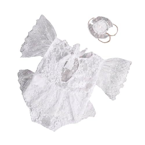 Dcaknri Spitzenblume Jumpsuit Und Haarbandset Für Babyshooting Foto Posieren Requisiten Outfit Neugeborene Fotografiezubehör Dcaknri Spitzenblume Jumpsuit Und Haarbandset Für Babyshooting Foto Posieren Requisiten Outfit Neugeborene Fotografiezubehör von Dcaknri