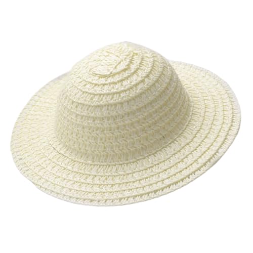 Dcaknri Unlackierter kleiner Hut, leicht, Rattan-Papierhüte für handgefertigte Bastelprojekte, Hochzeit, Weihnachten, Party, Dekoration, handgefertigtes Bastelzubehör von Dcaknri