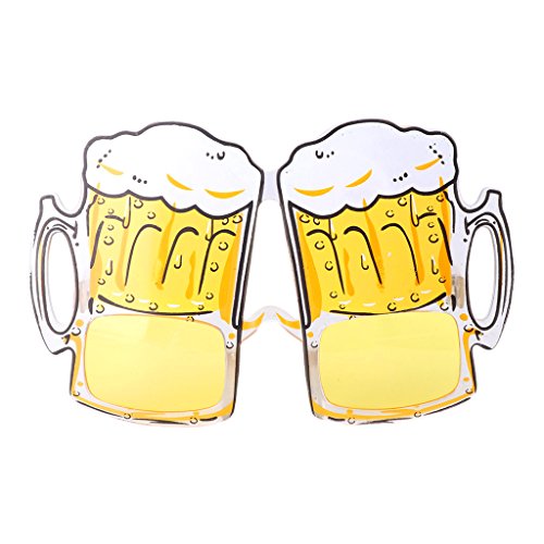 Dcfbkl Bier-Sonnenbrille, Gläser, Kostümparty, Weihnachtsdekoration, Geschenk, Junggesellenabschied, Zubehör für Männer von Dcfbkl