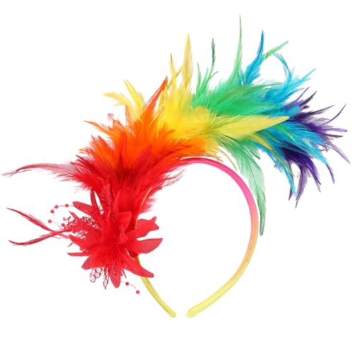Dcfbkl Fascinator Feder Stirnband für TeaParty Rollenspiel Kostüm Zubehör 1920er Jahre Haarband Karneval Party Rollenspiel Kopfschmuck Kostüm Zubehör Dcfbkl Fascinator Feder Stirnband für TeaParty Rollenspiel Kostüm Zubehör 1920er Jahre Haarband Karneval Party Rollenspiel Kopfschmuck Kostüm Zubehör von Dcfbkl