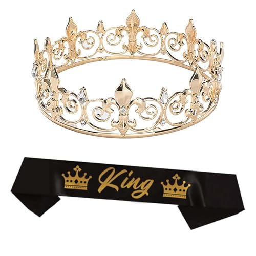 Dcfbkl Party Königskronen mit Schärpen für Männer Frauen Geburtstag König Strass Kronen Schulter Wrap Set Abend Party Requisiten Versorgung Mode Fotografie Requisiten Dcfbkl Party Königskronen mit Schärpen für Männer Frauen Geburtstag König Strass Kronen Schulter Wrap Set Abend Party Requisiten Versorgung Mode Fotografie Requisiten von Dcfbkl