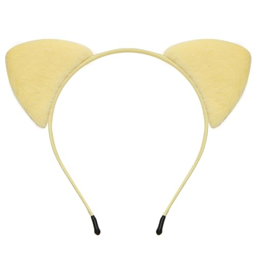 Dcfbkl Verspielte Katzenohren Stirnbänder Halloween Make Up Haarreifen Stilvolle Kopfbedeckung für Halloween Cosplay und Casual Looks Damen Haarschmuck von Dcfbkl