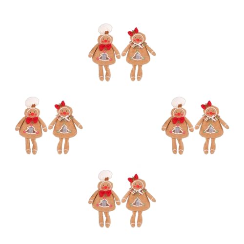 Ddujbtp 2pcs Festival Lebkuchen Mann Plüschpuppen Paar Weihnachtsgefüllte Keks Figur Ornamente Feiertagshänge Anhänger Festival Tischdekoration Ddujbtp 2pcs Festival Lebkuchen Mann Plüschpuppen Paar Weihnachtsgefüllte Keks Figur Ornamente Feiertagshänge Anhänger Festival Tischdekoration von Ddujbtp