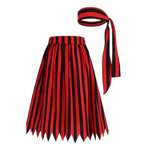 Ddujbtp 2pcs Pirate Kopftuch Und Rock Kapitän Kostümzubehör Für Frauen Halloween Themenparty Cosplay Captain Outfits Ddujbtp 2pcs Pirate Kopftuch Und Rock Kapitän Kostümzubehör Für Frauen Halloween Themenparty Cosplay Captain Outfits von Ddujbtp