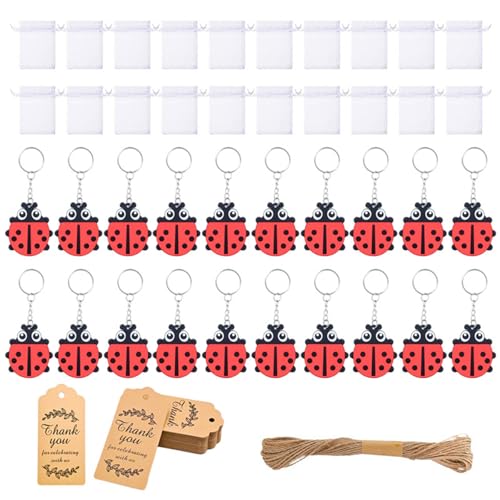 Ddujbtp 3.Flyers Design Schlüsselanhänger Set mit 20 kreativen PVC-Metall für Schuldekorationen & Geburtstagsparty-Zubehör Partyzubehör Pack von Ddujbtp