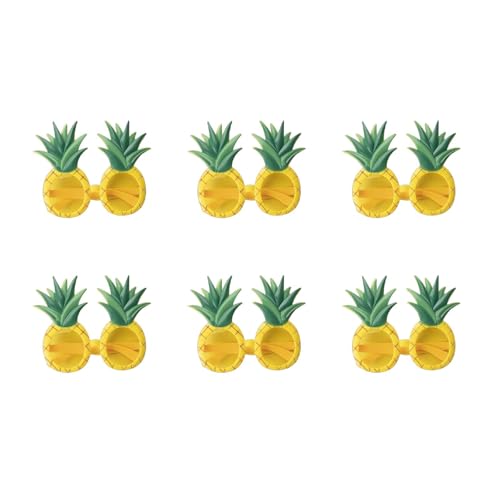 Ddujbtp Ananas-Sonnenbrille in Obstform, lustige Hawaii-Luaus-Party-Brille, Ananas-Brille, geformte Brille von Ddujbtp