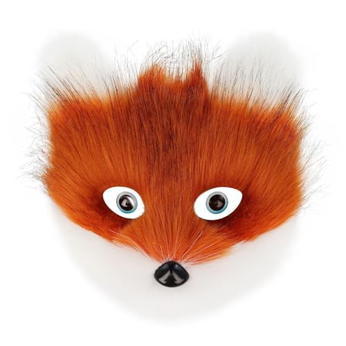 Ddujbtp Animalfüchte Wolf Maske Halloween Party Cosplay Kostüme Requisiten Plüschkatzen Halbe Gesichtsmaske Für Karneval Ddujbtp Animalfüchte Wolf Maske Halloween Party Cosplay Kostüme Requisiten Plüschkatzen Halbe Gesichtsmaske Für Karneval von Ddujbtp
