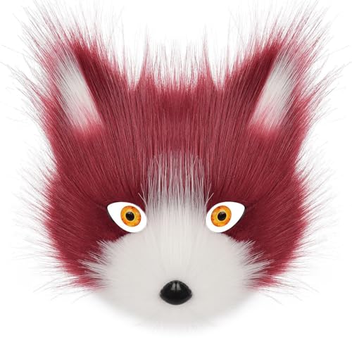 Ddujbtp Animalfüchte Wolf Maske Halloween Party Cosplay Kostüme Requisiten Plüschkatzen Halbe Gesichtsmaske Für Karneval Ddujbtp Animalfüchte Wolf Maske Halloween Party Cosplay Kostüme Requisiten Plüschkatzen Halbe Gesichtsmaske Für Karneval von Ddujbtp