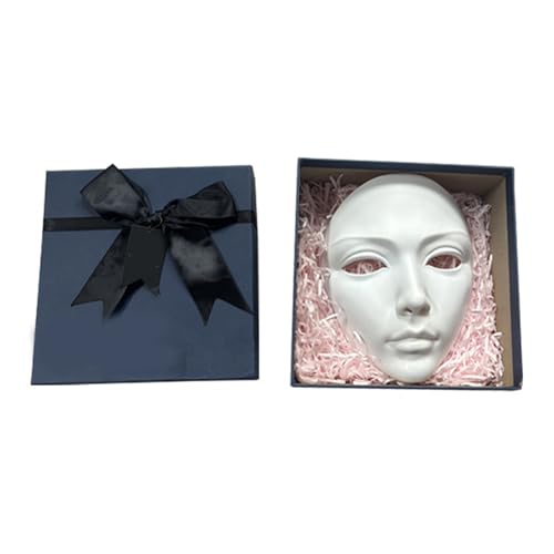 Ddujbtp Bemalbares Gesicht, Vollgesichtsmaskerade, Halloween, Cosplay, für Damen, Herren, Maskerade, Halloween, Party, Party Ddujbtp Bemalbares Gesicht, Vollgesichtsmaskerade, Halloween, Cosplay, für Damen, Herren, Maskerade, Halloween, Party, Party von Ddujbtp