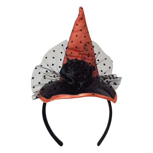 Ddujbtp Bequeme Hexen-Kopfbedeckung für Halloween-Partys, Kinder und Erwachsene, weich, leicht, Kostüm, Haar-Accessoire, Hexenhut, Halloween Ddujbtp Bequeme Hexen-Kopfbedeckung für Halloween-Partys, Kinder und Erwachsene, weich, leicht, Kostüm, Haar-Accessoire, Hexenhut, Halloween von Ddujbtp