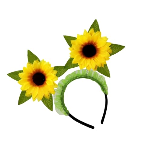 Ddujbtp Blumenkostüm, Stirnband, Bühnenrequisiten, Blumenkopfbedeckung, Rüschen, Spitze, Party-Requisiten, Geburtstagsgeschenk, Stirnband, Blumenkrone für Damen und Mädchen, Großpackung für Kinder von Ddujbtp