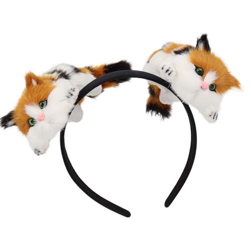 Ddujbtp Dehnbares Haarband mit Cartoon-Tierohren, benutzerfreundlich, Stoff-Haarband, Fotografie-Requisiten für Cosplay, Sportveranstaltungen, Mädchen, Cartoon-Haarschmuck von Ddujbtp