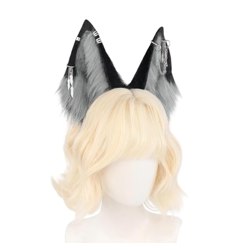 Ddujbtp Elastisches Kunstpelz, Wolfsohr, Stirnbänder für Kostümpartys, Cosplay, Events und Rollenspiele, Versammlungen, Verkleidungen, Kopfbedeckung Ddujbtp Elastisches Kunstpelz, Wolfsohr, Stirnbänder für Kostümpartys, Cosplay, Events und Rollenspiele, Versammlungen, Verkleidungen, Kopfbedeckung von Ddujbtp