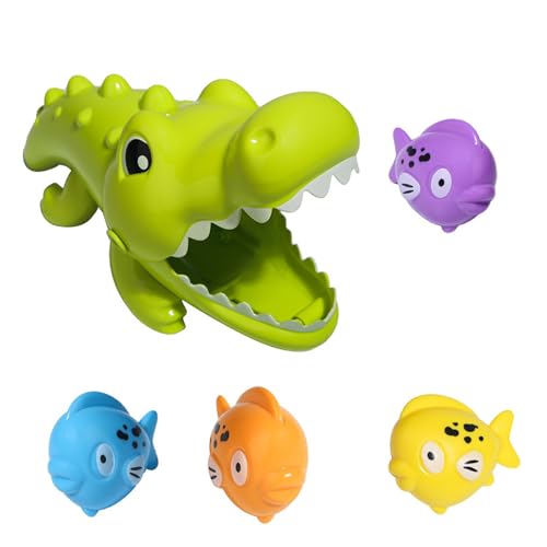 Ddujbtp Fun Cayman Fang Fischbades Spielzeug Für Kinder Fördert Fantasie Und Flexible Wasseraktivitätsdusche Spielzeug von Ddujbtp