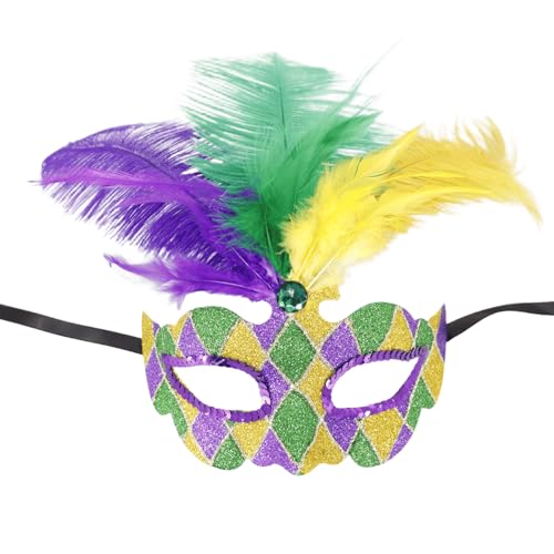 Ddujbtp Gefiederte Maskerade, halbes Gesicht für Damen und Herren, Halloween, Cosplay, Maskerade, Dekoration für Fotografie Ddujbtp Gefiederte Maskerade, halbes Gesicht für Damen und Herren, Halloween, Cosplay, Maskerade, Dekoration für Fotografie von Ddujbtp
