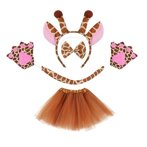 Ddujbtp Giraffenohr-Haarreif, Kostümzubehör, Tier-Kopfbedeckung, Make-up-Dekorationen, Plüsch-Haarband, Halloween-Stirnband, Kostümzubehör Ddujbtp Giraffenohr-Haarreif, Kostümzubehör, Tier-Kopfbedeckung, Make-up-Dekorationen, Plüsch-Haarband, Halloween-Stirnband, Kostümzubehör von Ddujbtp