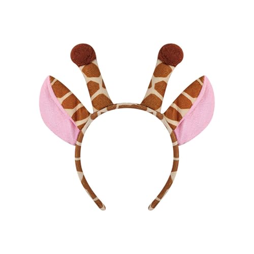 Ddujbtp Giraffenohr-Haarreif, Kostümzubehör, Tier-Kopfbedeckung, Make-up-Dekorationen, Plüsch-Haarband, Halloween-Stirnband, Kostümzubehör Ddujbtp Giraffenohr-Haarreif, Kostümzubehör, Tier-Kopfbedeckung, Make-up-Dekorationen, Plüsch-Haarband, Halloween-Stirnband, Kostümzubehör von Ddujbtp