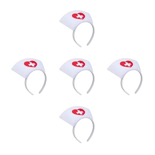 Ddujbtp Krankenschwester-Cosplay-Stirnbänder, Bühnenauftritte, Haarreifen, Motto-Party, Kopfbedeckung für Rollenspiele und Bühnenauftritte, Halloween, Krankenschwesterhut Ddujbtp Krankenschwester-Cosplay-Stirnbänder, Bühnenauftritte, Haarreifen, Motto-Party, Kopfbedeckung für Rollenspiele und Bühnenauftritte, Halloween, Krankenschwesterhut von Ddujbtp