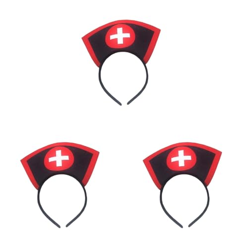 Ddujbtp Krankenschwesterhut, Halloween-Stirnband für Damen und Mädchen, tägliches Tragen, Party, Kostüm, Cosplay, Haarschmuck Ddujbtp Krankenschwesterhut, Halloween-Stirnband für Damen und Mädchen, tägliches Tragen, Party, Kostüm, Cosplay, Haarschmuck von Ddujbtp