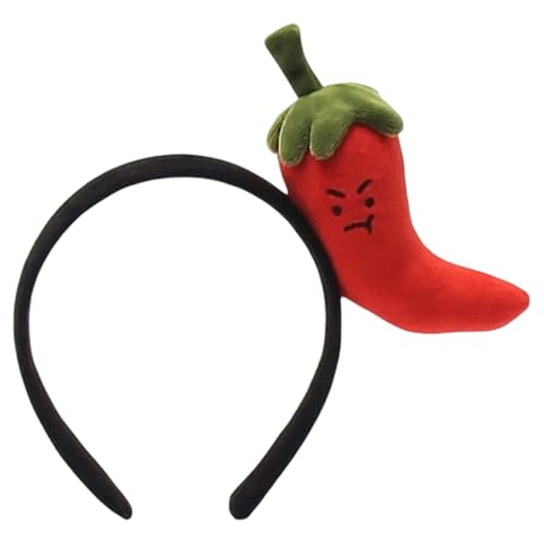 Ddujbtp Lustige Gemüseform Haarband Cartoon Chili Leek Design Softes Haar Accessoire Für Cosplay Party Celebration Props Party Kostüm Haar Accessoire von Ddujbtp