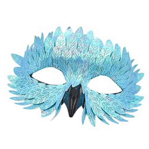 Ddujbtp Tiermaskerade, Halloween, halbes Gesicht, Rollenspiel, Karneval, Vogelschnabel, gefiedert, Maskerade, Rollenspiel, halbes Gesicht, Halloween von Ddujbtp