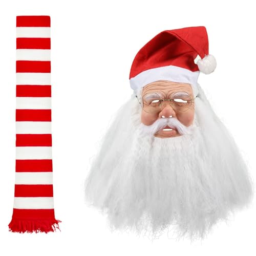 Fancy Father Christmas For Adults Christmas Fancy Dress Up Accessory Set Santa Cosplay Full Face Scarf Christmas Dress Up Set Fancy Father Christmas For Adults Christmas Fancy Dress Up Accessory Set Santa Cosplay Full Face Scarf Christmas Dress Up Set von Ddujbtp