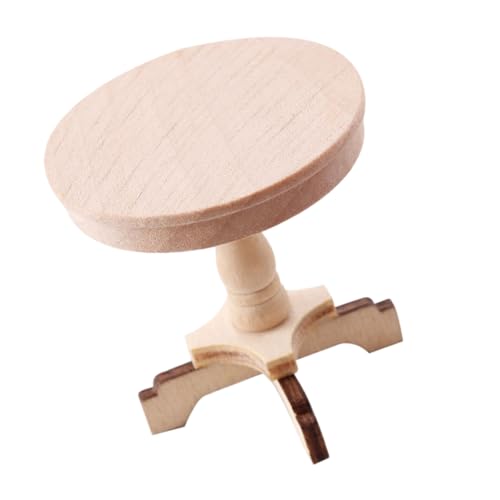 Stabiler runder Beistelltisch für Displays, Holz, ideal für Kinder, realistische Miniatur-Holzmöbel Stabiler runder Beistelltisch für Displays, Holz, ideal für Kinder, realistische Miniatur-Holzmöbel von Ddujbtp