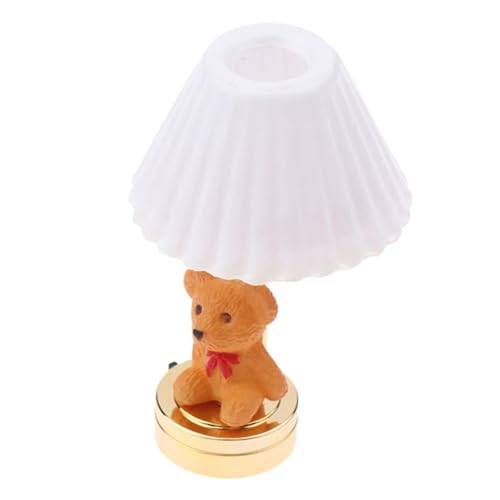 Wohnzimmer Tischlampe Figur Modell Realistische Bär Vintage Lebensszene Puppenhaus Pretend Game Furnishings Miniatur Tischleuchte Wohnzimmer Tischlampe Figur Modell Realistische Bär Vintage Lebensszene Puppenhaus Pretend Game Furnishings Miniatur Tischleuchte von Ddujbtp