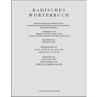 Badisches Wörterbuch / A–E von De Gruyter Oldenbourg