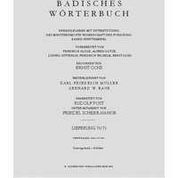 Badisches Wörterbuch / Samstagabend–Schälete von De Gruyter Oldenbourg