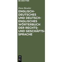 Englisch-deutsches und deutsch-englisches Wörterbuch der Rechts- und Geschäftssprache von De Gruyter Oldenbourg
