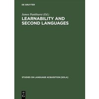 Learnability and second languages von De Gruyter Mouton