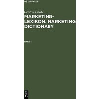 Marketing-Lexikon. Marketing Dictionary von De Gruyter Mouton