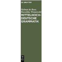 Mittelhochdeutsche Grammatik von De Gruyter Oldenbourg