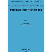 Pommersches Wörterbuch / Schauhband – schnuben von De Gruyter Oldenbourg