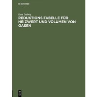 Reduktions-Tabelle für Heizwert und Volumen von Gasen von De Gruyter Oldenbourg