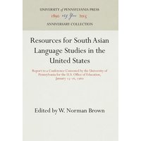 Resources for South Asian Language Studies in the United States von De Gruyter Oldenbourg