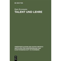 Talent und Lehre von De Gruyter Oldenbourg