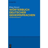 Wörterbuch deutscher Geheimsprachen von De Gruyter Oldenbourg