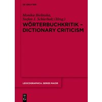 Wörterbuchkritik - Dictionary Criticism von De Gruyter Oldenbourg