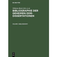 Bibliographie der geheimen DDR-Dissertationen von De Gruyter Saur