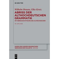 Abriss der althochdeutschen Grammatik von De Gruyter