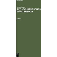 Althochdeutsches Wörterbuch von De Gruyter