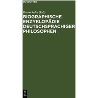 Biographische Enzyklopädie deutschsprachiger Philosophen von De Gruyter