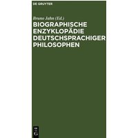 Biographische Enzyklopädie deutschsprachiger Philosophen von De Gruyter