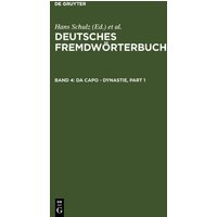 Deutsches Fremdwörterbuch / da capo - Dynastie von De Gruyter