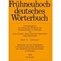 Frühneuhochdeutsches Wörterbuch / sangbuch – schein von De Gruyter
