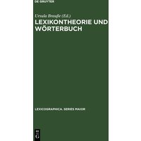 Lexikontheorie und Wörterbuch von De Gruyter